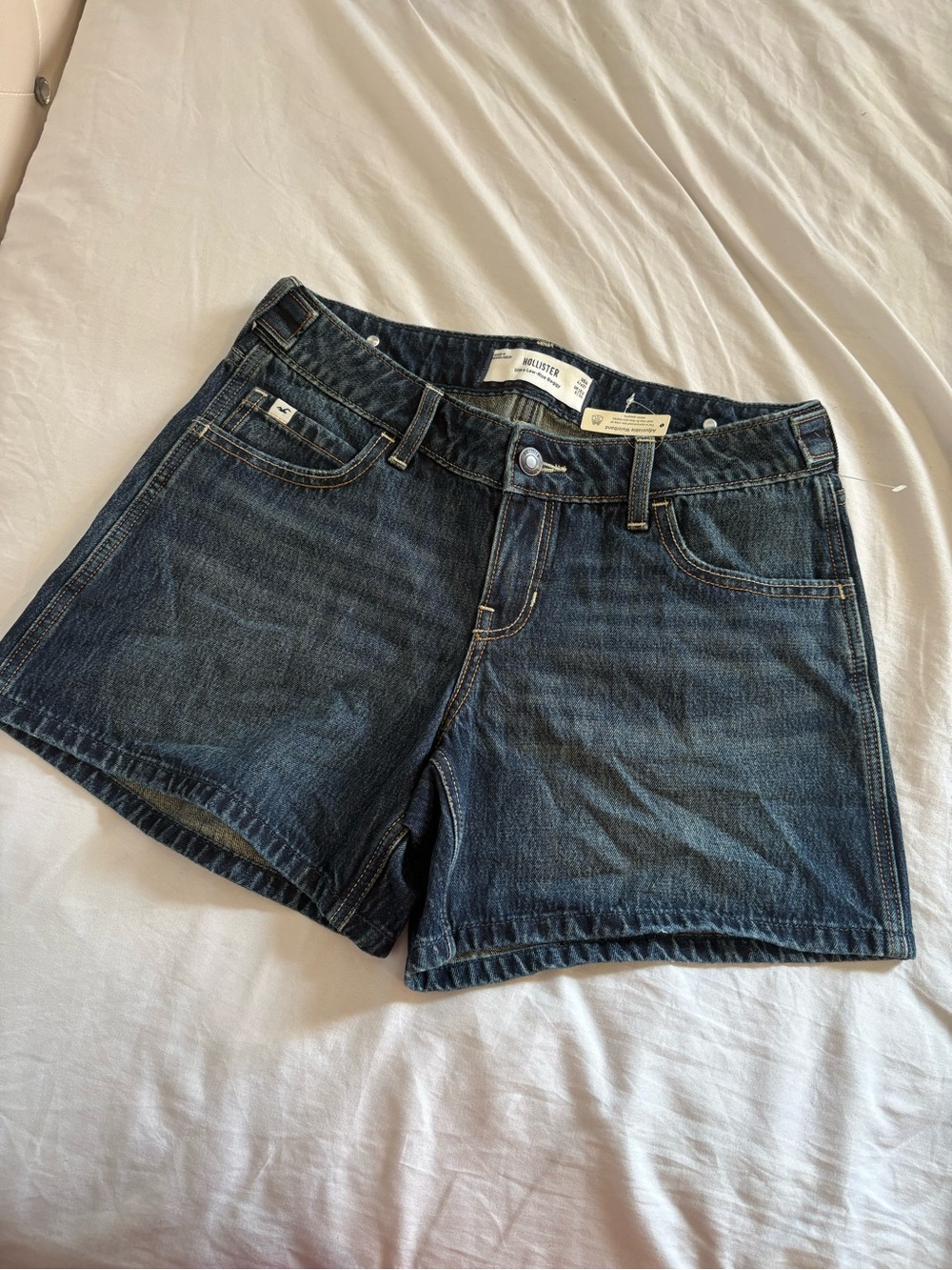 Hollister Dark Indigo Denim Shorts